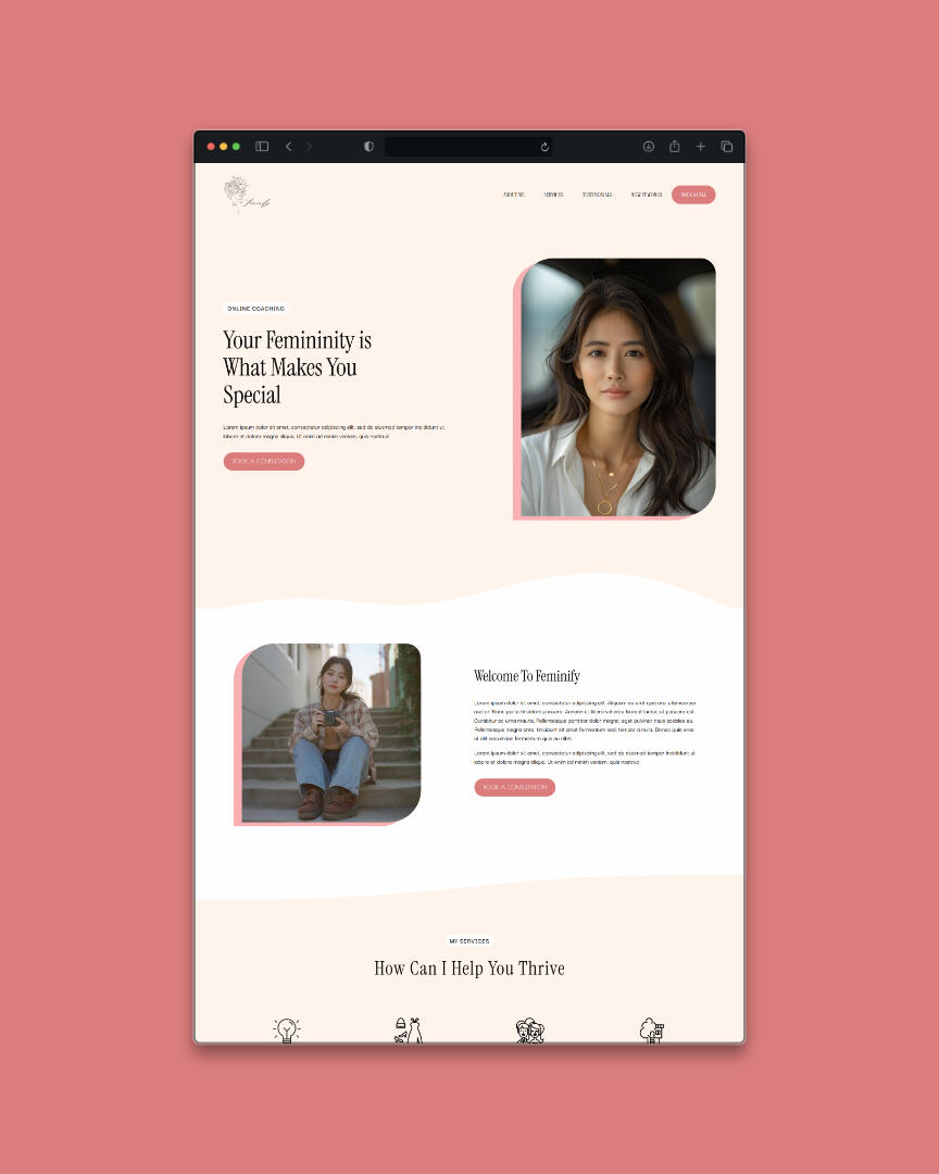 Feminify Mockup