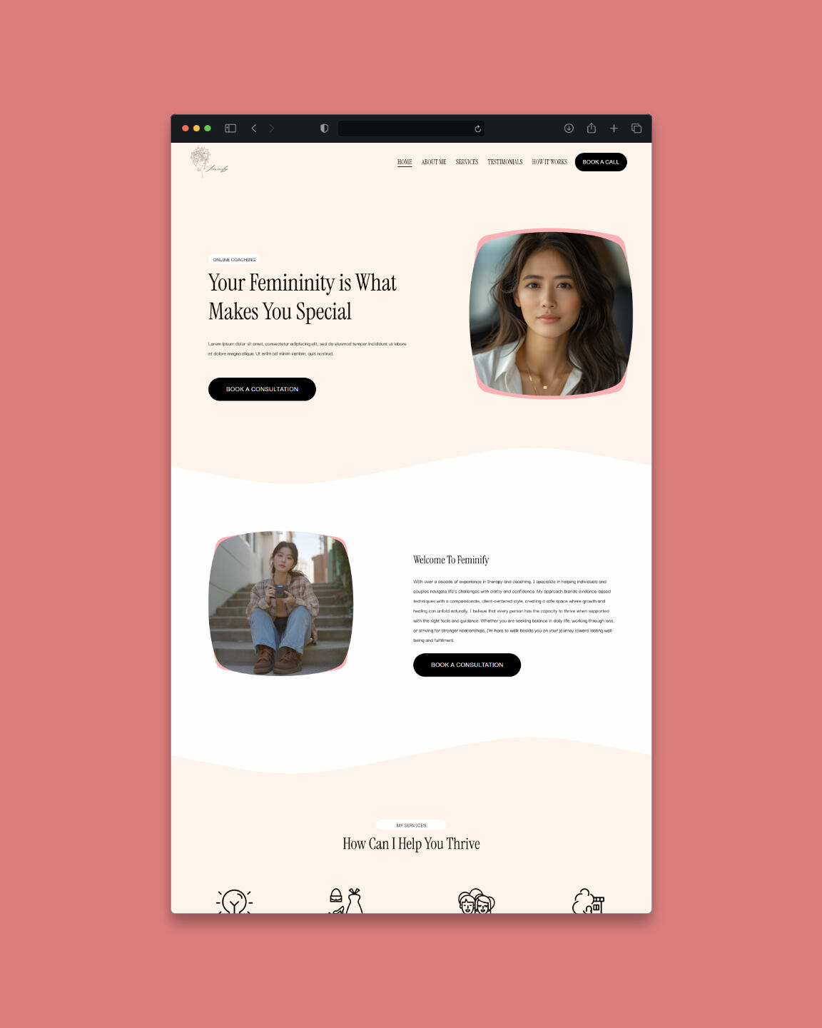 Fwminify Squarespace Mockup