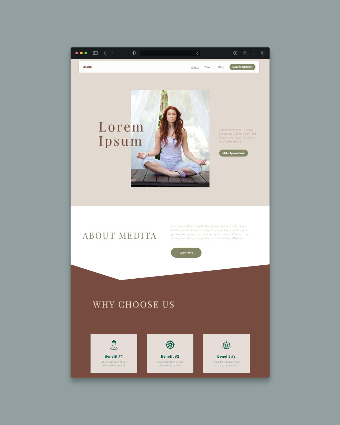 Medita – Squarespace Mockup