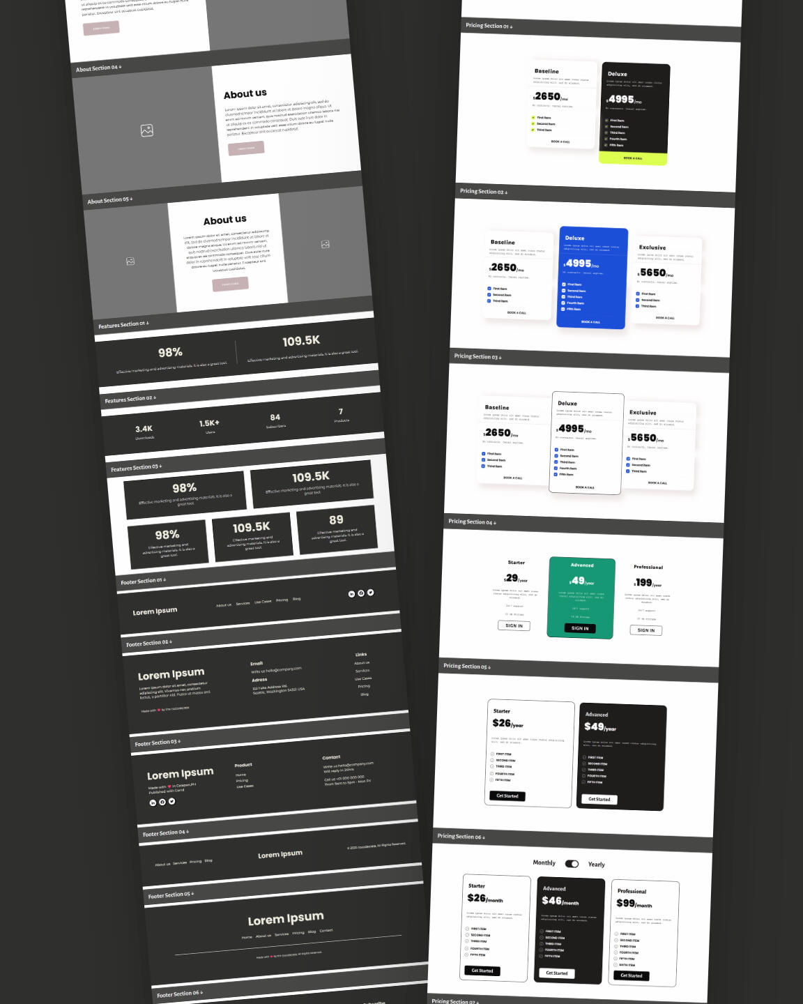 Carrd Starter Template Mockup